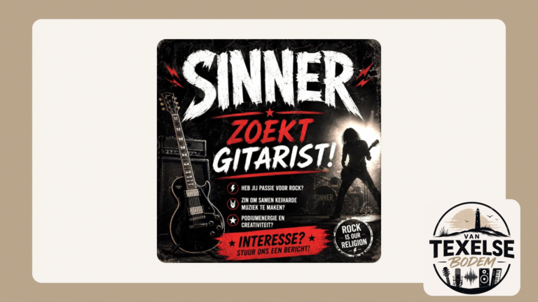 Sinner zoekt gitarist 🎸